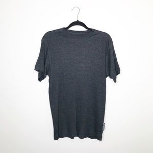 Ferruche Ribbed Short Sleeve Black Sweater Shirt